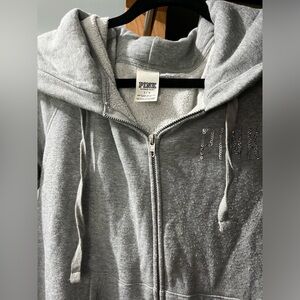 Women’s Victoria Secret Pink Sequin Zip Hoodie